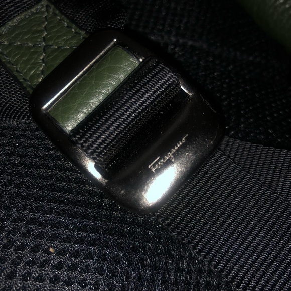 Salvatore Ferragamo Mens Green Calfskin Backpack - Picture 5 of 8